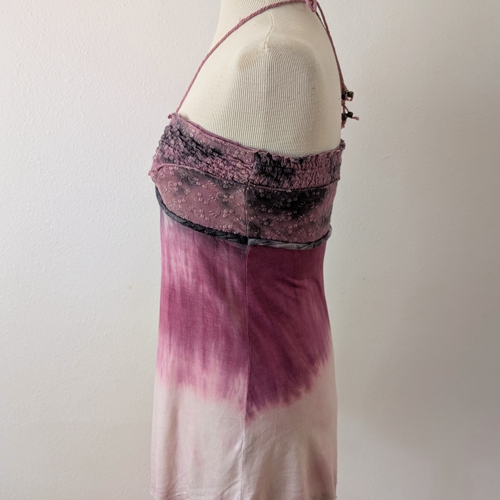 Free People Pink and Gray Textured Top - Picture 5 of 10